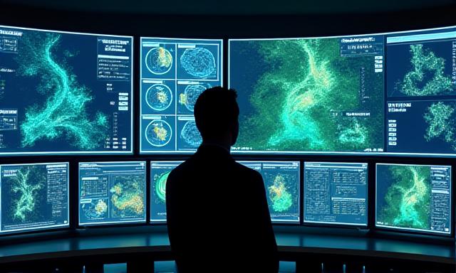 Panel de control con gráficos de calidad del agua e imágenes satelitales